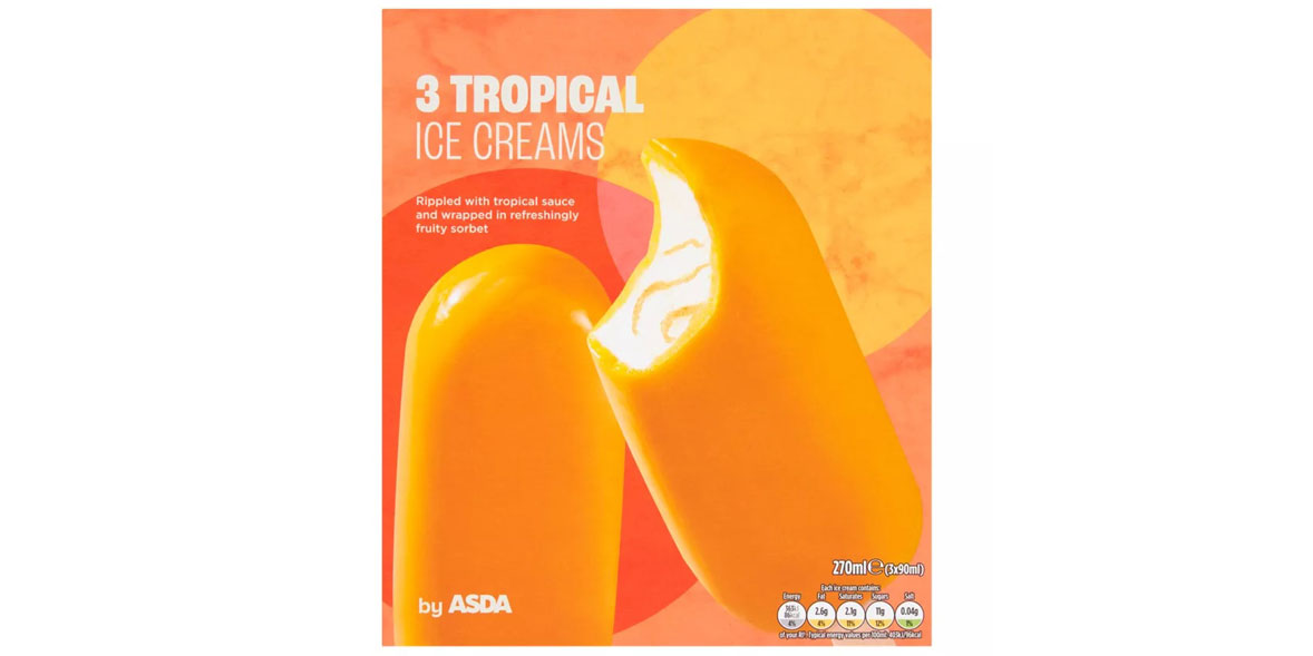 ASDA Tropical Ice Creams