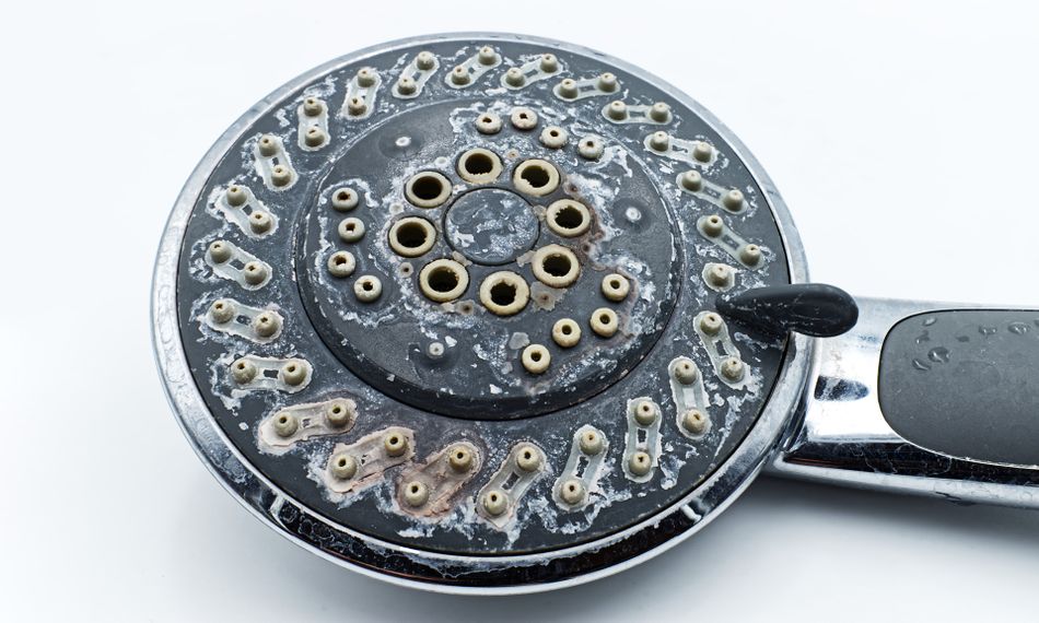 Dirty shower head