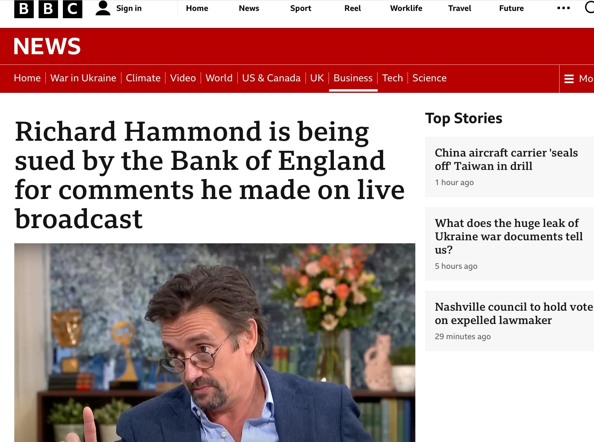 A scam website impersonating the BBC