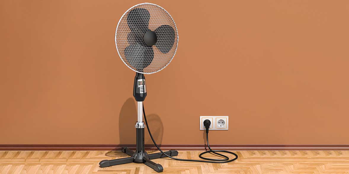Fan plugged in