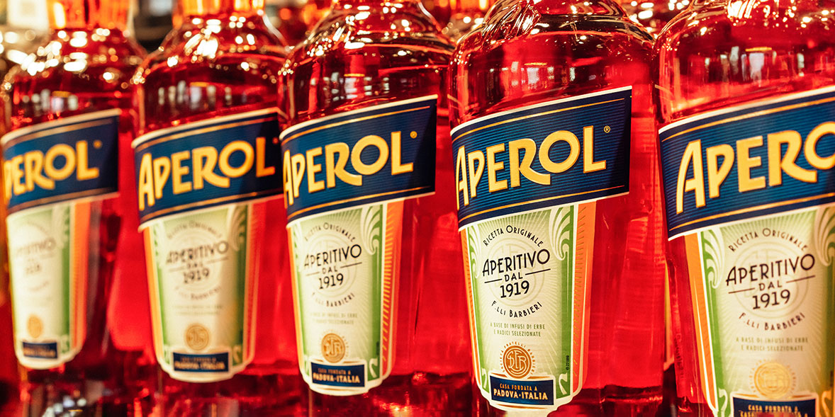 Aperol bottles
